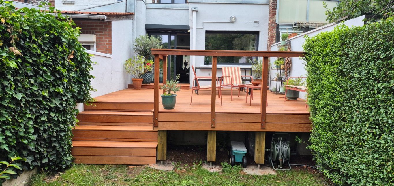 Terrasse en Tamarindo, bois exotique